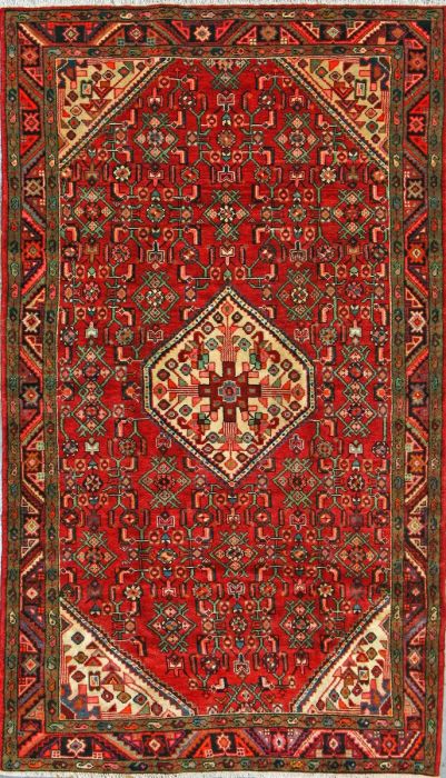 https://www.armanrugs.com/ | 4' 7" x 8' 0"  Hamadan Hand Knotted Wool Authentic Persian Rug