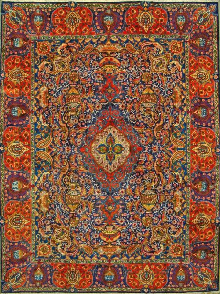 https://www.armanrugs.com/ | 9' 10" x 13' 1"  kashmar Hand Knotted Wool Authentic Persian Rug