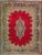 https://www.armanrugs.com/ | 9' 10" x 13' 1" Red Hand Knotted Authentic Kerman Persian Rug