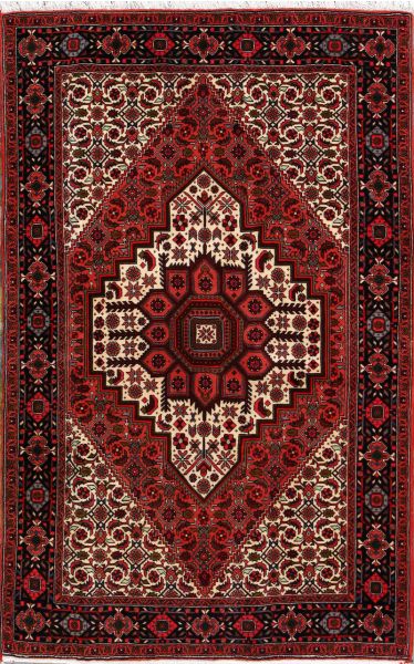 https://www.armanrugs.com/ | 4' 2" x 6' 10" Brown Bijar Hand Knotted Wool Authentic Persian Rug