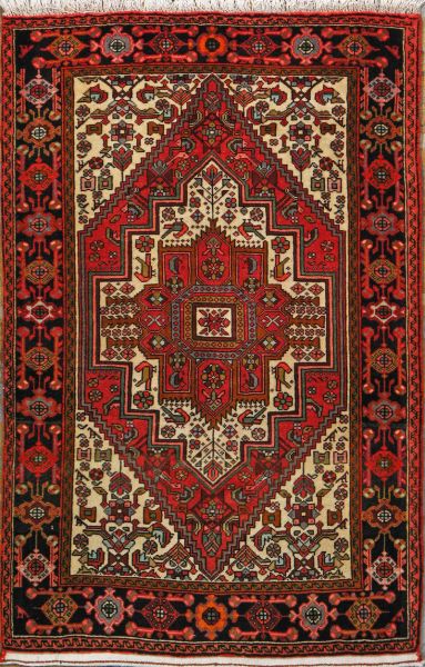 https://www.armanrugs.com/ | 2' 7" x 3' 11" Brown Bijar Hand Knotted Wool Authentic Persian Rug
