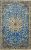 https://www.armanrugs.com/ | 2' 9" x 4' 7" Blue Nain Hand Knotted Wool & Silk Authentic Persian Rug