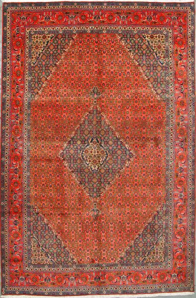 https://www.armanrugs.com/ | 6' 6" x 9' 10" Red Tabriz Hand Knotted Wool Authentic Persian Rug