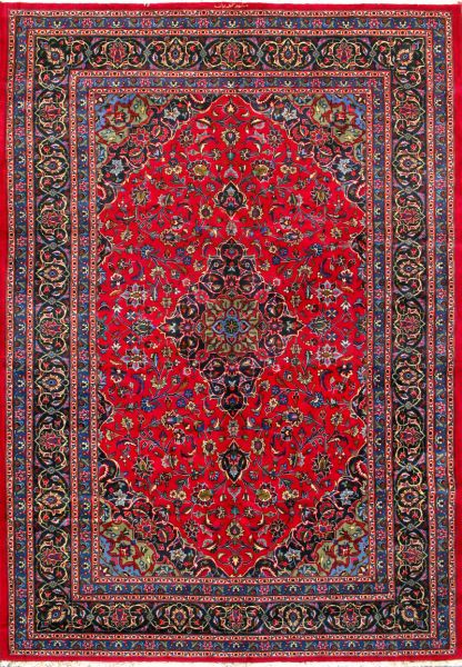 https://www.armanrugs.com/ | 6' 9" x 9' 10" Red Bakhtiari Hand Knotted Wool Authentic Persian Rug