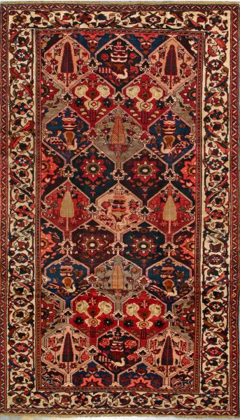 https://www.armanrugs.com/ | 5' 9" x 10' 1" Brown Bakhtiari Hand Knotted Wool Authentic Persian Rug